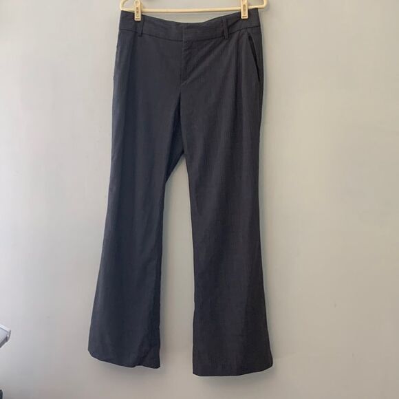 Banana Republic gray trouser pants The Martin fit Stretch Size 8 short - Picture 1 of 7